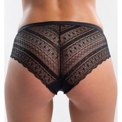Klasyczne figi Mabelle Black. Czarne majtki damskie marki Astratex, bez wzorów, z bawełny. Za 31,99 zł.