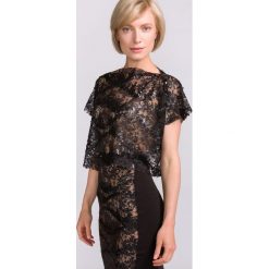 Jakub Polanka x Bibloo Anemone. Top Czarny. Czarne bluzki damskie Jakub Polanka x Bibloo, z aplikacjami, z wiskozy, bez kołnierzyka, bez rękawów. Za 602,95 zł.