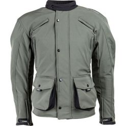 Kurtki męskie bomber: W-TEC Kurtka motocyklowa męska soft-shell NF-2709 zielona r. M (11974)