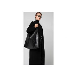 PUFFER SHOPPER BAG. Czarne shopper bag damskie Furora subtera, z bawełny, duże. Za 289,00 zł.