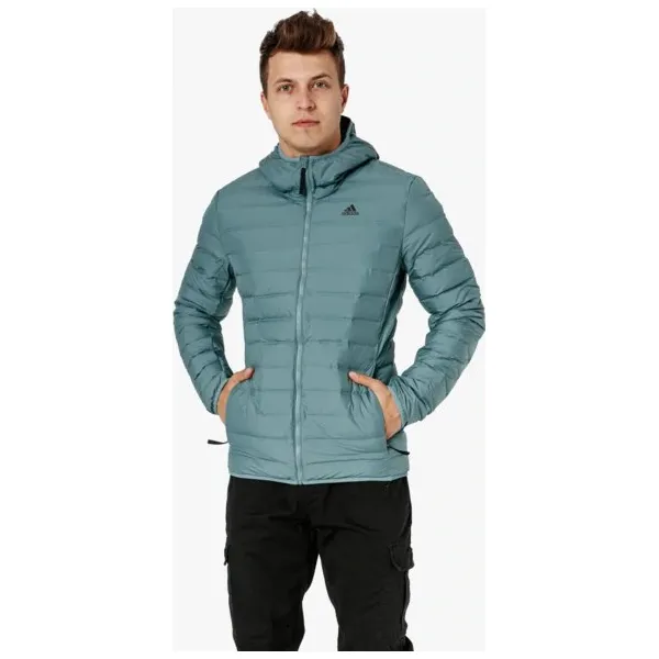 Adidas Kurtka Varilite Soft H , zielony, rozmiar M. Zielone kurtki męskie Adidas, m, bez wzorów, z materiału, klasyczne, bez kaptura. W wyprzedaży za 499,99 zł.