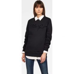 G-Star Raw - Bluza. Czarne bluzy damskie G-Star RAW, xs, z aplikacjami, z bawełny, bez rękawów, z kapturem. W wyprzedaży za 299,90 zł.