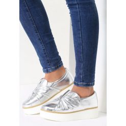 Trampki i tenisówki damskie: Srebrne Slip On Jass