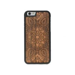 IPhone 6/6S Drewniane etui Mandala. Brązowe etui damskie marki Bewood, z lakierowanej skóry. Za 109,00 zł.