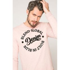 Blend - Bluza. Niebieskie bluzy męskie Blend, s, z nadrukiem, z bawełny, z okrągłym kołnierzem, bez rękawów, bez kaptura. W wyprzedaży za 49,90 zł.