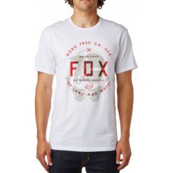 T-shirty męskie: FOX T-Shirt Męski Claw Ss Tee S Biały
