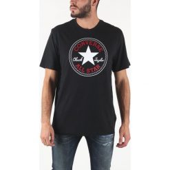 Converse Koszulka Czarny. Czarne podkoszulki męskie Converse, s, z nadrukiem, z bawełny, bez kołnierzyka, krótkie. Za 102,95 zł.