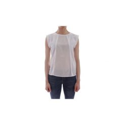 Topy na ramiączkach / T-shirty bez rękawów Marella 39410695. Białe bluzki damskie Marella, s, bez wzorów, bez kołnierzyka. Za 287,22 zł.