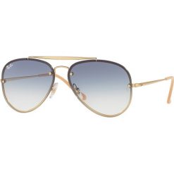 Ray-Ban - Okulary Blaze Aviator. Pomarańczowe okulary przeciwsłoneczne damskie owalne. W wyprzedaży za 539,90 zł.