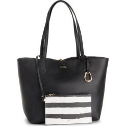 Torebka LAUREN RALPH LAUREN - Rvrsble Tote 431697234022 Blk/Stripe. Czarne torebki klasyczne damskie Lauren Ralph Lauren, bez wzorów, ze skóry ekologicznej, klasyczne, bez dodatków. Za 779,00 zł.