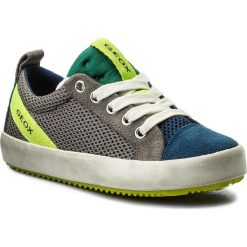 Sneakersy GEOX - J Alonisso B. B J822CB 01422 C1443 S Grey/Dk Avio. Szare trampki chłopięce Geox, bez wzorów, ze skóry, na sznurówki. W wyprzedaży za 189,00 zł.
