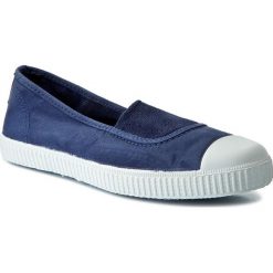 Tenisówki BIG STAR - Y273014 Navy. Niebieskie półbuty damskie marki BIG STAR, bez wzorów, z gumy, retro, bez obcasa, na płaskiej podeszwie, bez zapięcia. Za 129,00 zł.