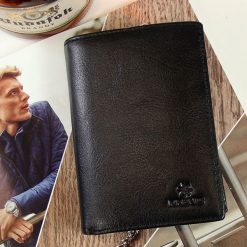 Skórzany portfel męski KRENIG Classic 12088 czarny - Czarny. Czarne portfele męskie Krenig, bez wzorów, ze skóry. Za 145,99 zł.