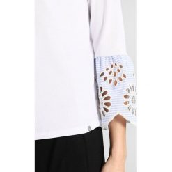 Bluzki asymetryczne: Rich & Royal LONGSLEEVE WITH FRILL SLEEVES Bluzka z długim rękawem white