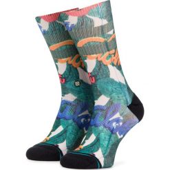 Skarpety Wysokie Unisex STANCE - Aloha Leaves M556A19ALO Green. Zielone skarpetki damskie Stance, bez wzorów, z elastanu. Za 69,99 zł.