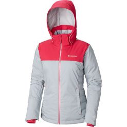 Kurtka funkcyjna "Snow Dream" w kolorze czerwono-jasnoszarym. Szare kurtki damskie Columbia, xl, bez wzorów, bez kaptura. W wyprzedaży za 519,95 zł.