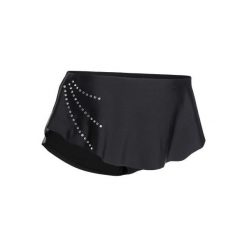 Spódniczka odpinana do gimnastyki artystycznej czarna ze strasem. Czarne spódniczki damskie DOMYOS, s, bez wzorów, z elastanu, eleganckie. Za 49,99 zł.