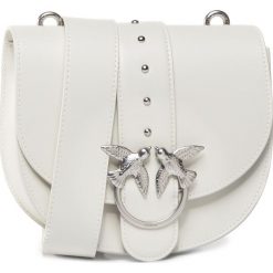 Torebka PINKO - Go-Round Classic Simply Fl PE 20 PLTT 1P21KP Y5FF White I09. Białe listonoszki damskie Pinko, na co dzień, bez wzorów, ze skóry, eleganckie, bez dodatków. Za 1249,00 zł.