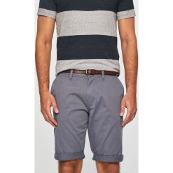 Tom Tailor Denim - Szorty. Brązowe spodenki i szorty męskie TOM TAILOR DENIM, w paski, z elastanu, casualowe. W wyprzedaży za 79,90 zł.