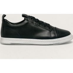 Badura - Buty skórzane. Niebieskie sneakersy męskie Badura, ze skóry, na sznurówki. W wyprzedaży za 249,90 zł.