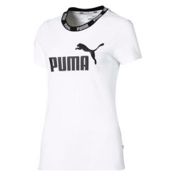Puma Koszulka Damska Amplified Tee White M. Białe bluzki sportowe damskie Puma, m, z nadrukiem, bez kołnierzyka, bez rękawów, bez kaptura, climacool (adidas). W wyprzedaży za 66,00 zł.