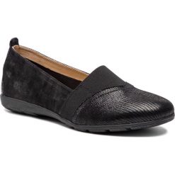 Półbuty CAPRICE - 9-24650-22 Black Rept.Com 013. Czarne półbuty damskie skórzane Caprice, na płaskiej podeszwie. Za 199,90 zł.