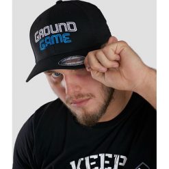 Czapki męskie: Ground Game Sportswear Czapka z daszkiem męska Wire czarna r. L/XL (CAPWIRELXL)