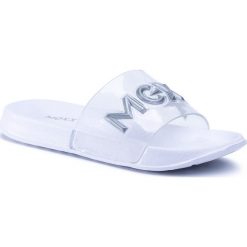 Klapki MEXX - Elicia MXC0026W White 3000. Białe klapki damskie Mexx, bez wzorów, z tworzywa sztucznego, bez obcasa. Za 89,00 zł.