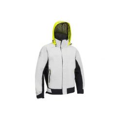 Bluza żeglarska RACE 500 męska. Niebieskie bluzy męskie marki TRIBORD, xl, bez wzorów, z elastanu, bez kołnierzyka, z krótkim rękawem, krótkie, bez kaptura. Za 349,99 zł.