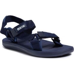 Sandały BIG STAR - FF174500 Navy. Niebieskie klapki męskie BIG STAR, bez wzorów, z tworzywa sztucznego. W wyprzedaży za 89,00 zł.