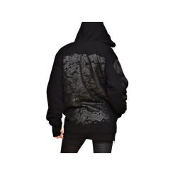 Bluza Double Killer Hoodie Black. Czarne bez kategorii marki Don't need no samurai, na wiosnę, l, z nadrukiem, z bawełny. Za 449,00 zł.