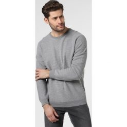 Nils Sundström - Sweter męski, szary. Szare swetry męskie xxl, prążkowane, klasyczne. Za 179,95 zł.
