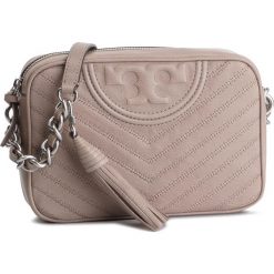 Torebka TORY BURCH - Fleming Distressed Chevron Camera Bag 54275 Taupe 717. Pomarańczowe listonoszki damskie Tory Burch, bez wzorów, ze skóry, bez dodatków. W wyprzedaży za 1119,00 zł.