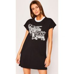Sukienka codzienna DKNY Sport DP0D4235. Czarne sukienki damskie DKNY Sport, na co dzień, s, bez wzorów, z bawełny, sportowe, bez kołnierzyka, bez rękawów, proste. Za 299,00 zł.