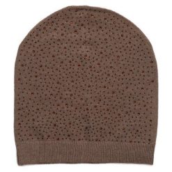 Ciemnobeżowa Czapka Me Fine. Brązowe czapki zimowe damskie other. Za 39,99 zł.