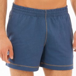 Męskie szorty sportowe MF Blue. Niebieskie spodenki sportowe męskie marki Astratex, z gumy. Za 56,99 zł.