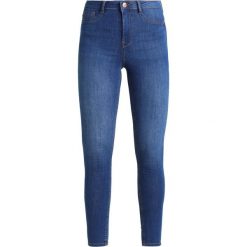Gina Tricot MOLLY HIGHWAIST Jeans Skinny Fit dark blue denim. Niebieskie jeansy damskie relaxed fit marki Gina Tricot. Za 129,00 zł.