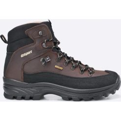 Grisport - Buty. Czarne buty trekkingowe męskie Grisport, na zimę, z materiału, na sznurówki, outdoorowe. Za 329,90 zł.