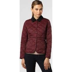 Barbour - Damska kurtka pikowana, czerwony. Czerwone kurtki damskie Barbour, w kratkę, ze sztruksu, eleganckie, bez kaptura. Za 499,95 zł.