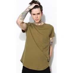 Khaki Koszulka Efficiency. Brązowe t-shirty męskie Born2be, s, bez wzorów, z bawełny, bez kołnierzyka, bez rękawów. Za 44,99 zł.
