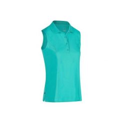 Koszulka polo do golfa damska. Niebieskie koszulki damskie polo INESIS, xl, z poliesteru, z golfem. Za 79,99 zł.
