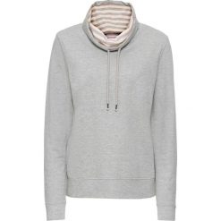 Bluzy damskie: Bluza dresowa z długim rękawem bonprix jasnoszary melanż