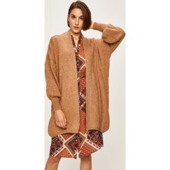Answear - Sweter. Brązowe swetry damskie ANSWEAR, uniwersalny, bez wzorów, z elastanu, bez rękawów, bez kaptura. W wyprzedaży za 69,90 zł.