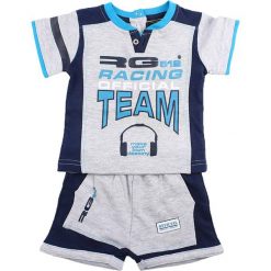 T-shirty chłopięce z nadrukiem: 2-częściowy zestaw w kolorze szarym
