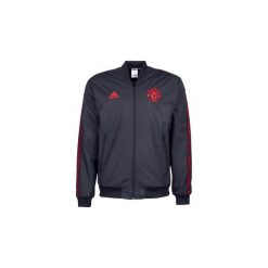 Bluzy dresowe adidas MUFC JACKET. Czarne bluzy męskie Adidas, s, bez wzorów, z dresówki, bez kołnierzyka, bez rękawów, bez kaptura. Za 319,20 zł.