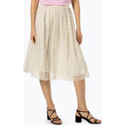 Calvin Klein - Spódnica damska, beżowy. Brązowe spódniczki damskie Calvin Klein, bez wzorów, z szyfonu, eleganckie. Za 649,95 zł.