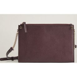 Mango - Torebka Isabel. Brązowe listonoszki damskie Mango, w paski, z poliesteru, na ramię, małe, bez dodatków. W wyprzedaży za 49,90 zł.