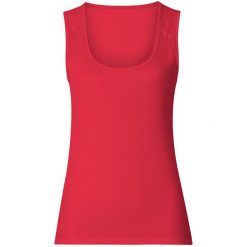 Odlo Koszulka damska Singlet crew neck CUBIC - 140631 - 140631S. Czerwone topy sportowe damskie marki Odlo, s. Za 99,95 zł.