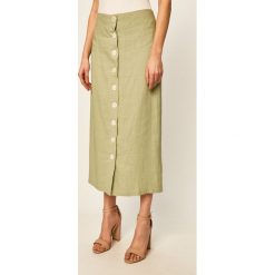 Glamorous - Spódnica. Zielone spódniczki damskie Glamorous, na co dzień, s, bez wzorów, z poliesteru, casualowe, midi, proste. W wyprzedaży za 159,90 zł.
