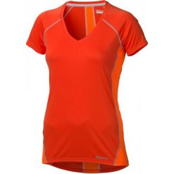Marmot Koszulka Wm's Zeal Ss Coral Sunset/Br. Orange Xs. Pomarańczowe bluzki sportowe damskie marki Marmot, s, z tkaniny. Za 159,00 zł.